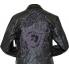 Prestige Black Hand Embroidered Faux Leather Coat LED-271